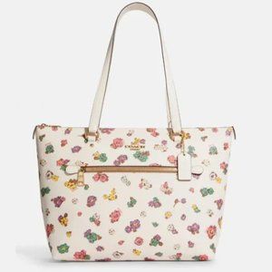 Coach Gallery Tote With Spaced Floral Field Print IM/Chalk Multi